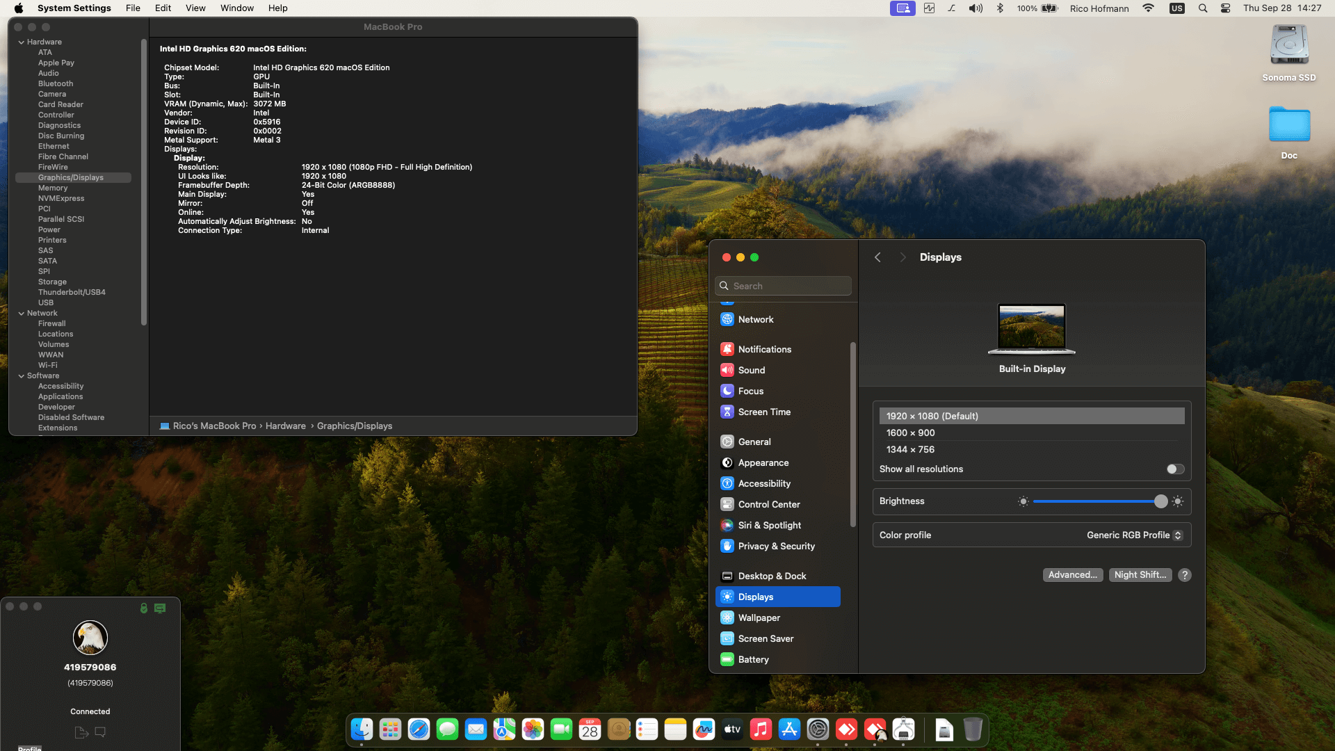 Lenovo Thinkpad T470 Touchscreen [KabyLake + Intel HD 620 + PS2 SMBUS]   OpenCore 1